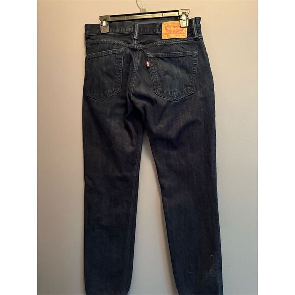 Levi's 511 Mens Dark Denim Straight Jeans Size 32 Blue - Picture 6 of 9